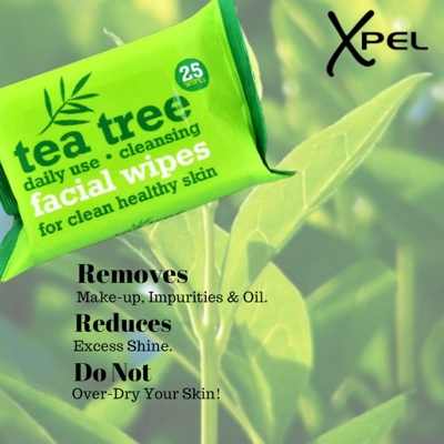 Picture of Tea Tree & Peppermint Face Cleansing Wipes Combo to cleanse & refresh your skin  (25 Tissues)
