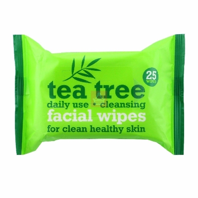 Picture of Tea Tree & Peppermint Face Cleansing Wipes Combo to cleanse & refresh your skin  (25 Tissues)