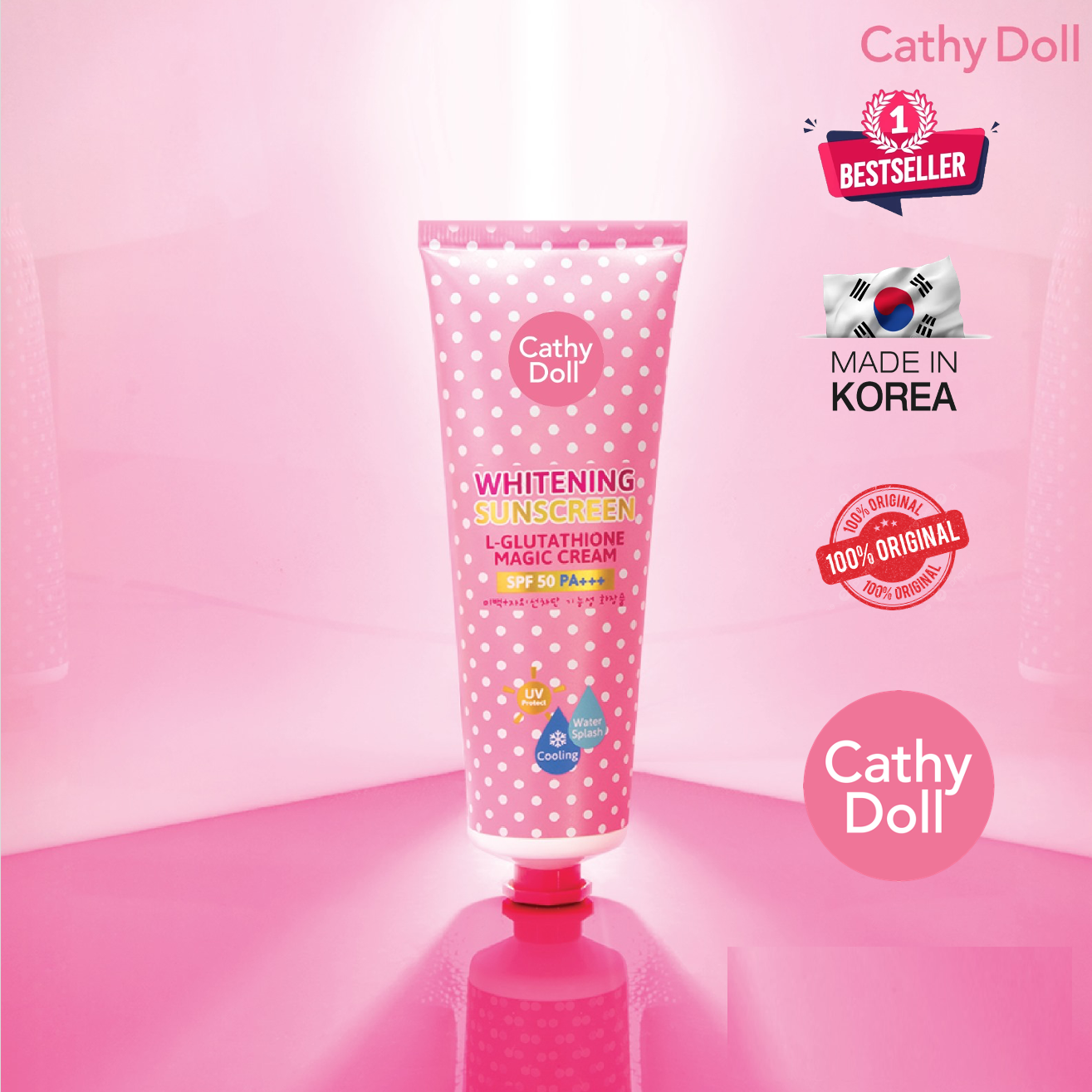Picture of Cathy Doll SPF 50 PA+++ Sunscreen Cream - 60ml (Made in Korea)