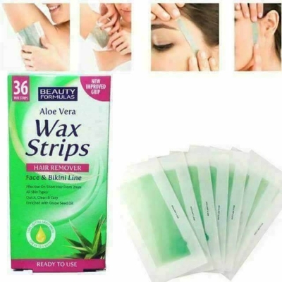 Picture of Beauty Formulas Hair Removal Face & Bikini Line 36 Wax Strips