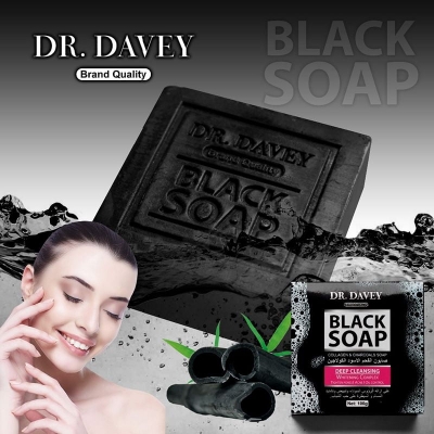 Picture of DR.DAVEY Black Charcoal Soap Cleaning Soap -100gm