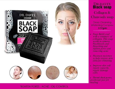 Picture of DR.DAVEY Black Charcoal Soap Cleaning Soap -100gm