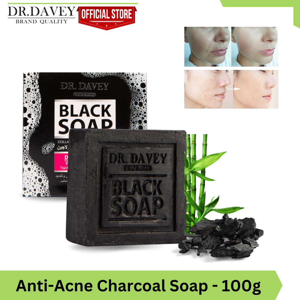 Picture of DR.DAVEY Black Charcoal Soap Cleaning Soap -100gm