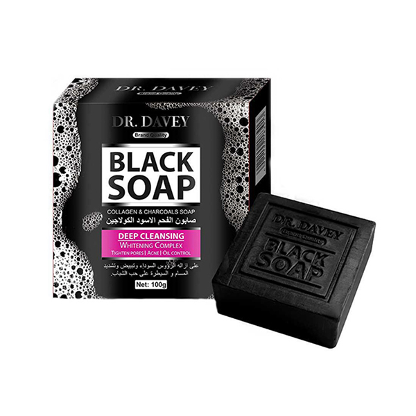 Picture of DR.DAVEY Black Charcoal Soap Cleaning Soap -100gm