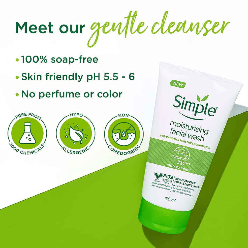 Picture of Simple Kind to Skin Moisturising Face Wash - 150 ml