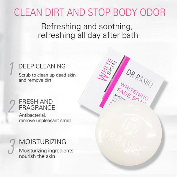 Picture of Dr. Rashel White Skin Whitening Fade Soap Arbutin, Niacinamide-100gm