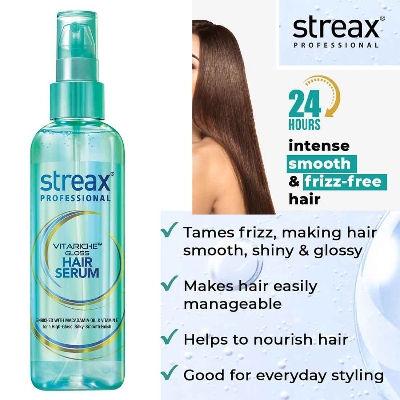 Picture of Streax Professional Hair Serum Vitariche Gloss - 115ml (India)