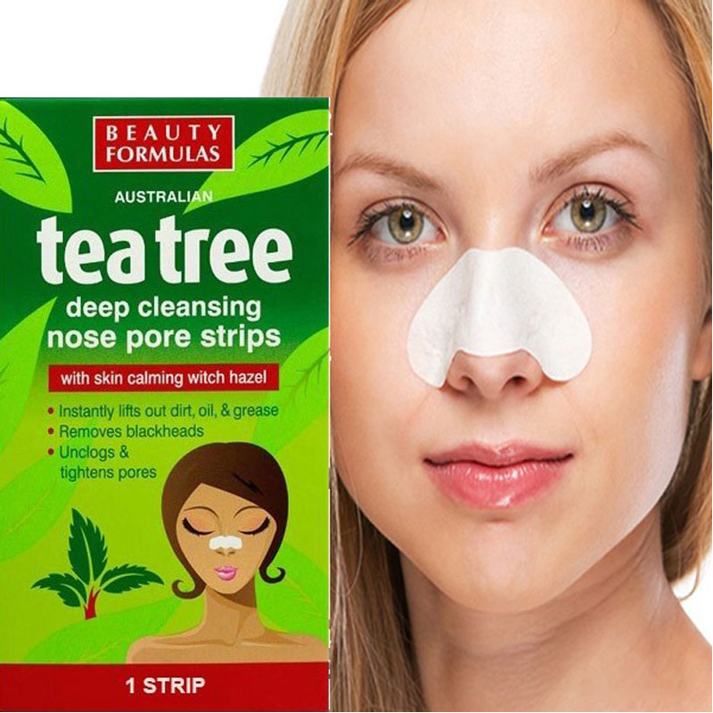 Picture of Beauty Formulas Tea Tree Deep Cleansing Nose Strips - 6ps
