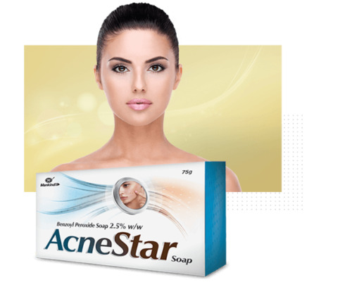 Picture of AcneStar Benzoyl Peroxide Soap - 75 gm (Made in India)