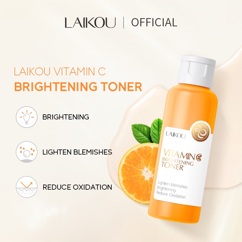 Picture of Laikou vitamin c facial toner 100ml lightening blemishes reduce oxidation best skin whitening face toner