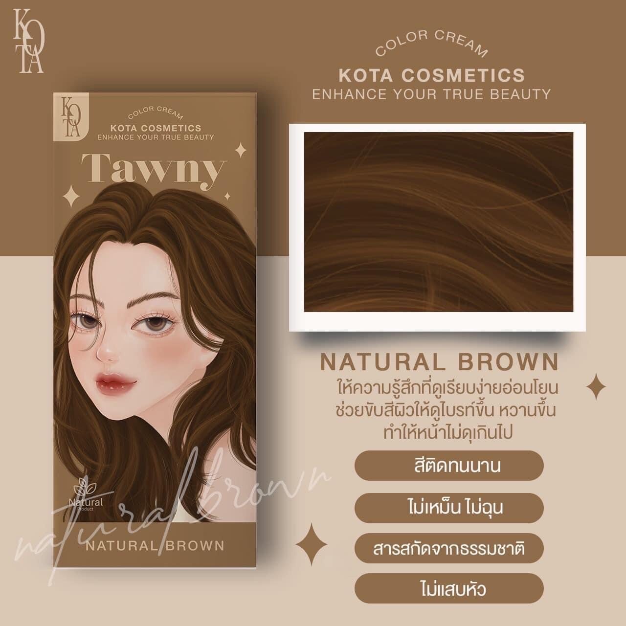Picture of Kota Color Cream Hait Color Organic Tawny (Natural Brown))-100ml