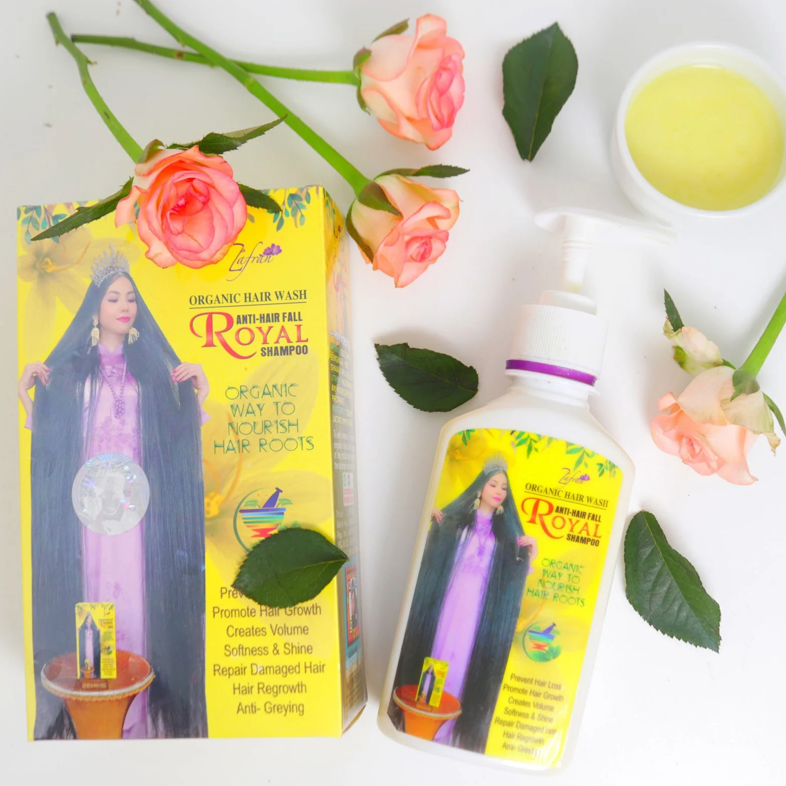 Picture of Zafran Anti-Hair Fall Royal Shampoo Organic Hair Wash 200ml (Pakistan)