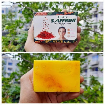 Picture of Cutis Saffron Goat Milk Hand Made Bar -90gm