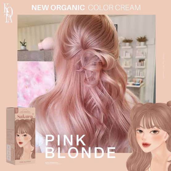 Picture of SAKURA Kota Color Cream Hair Color (milk blonde)-100gm