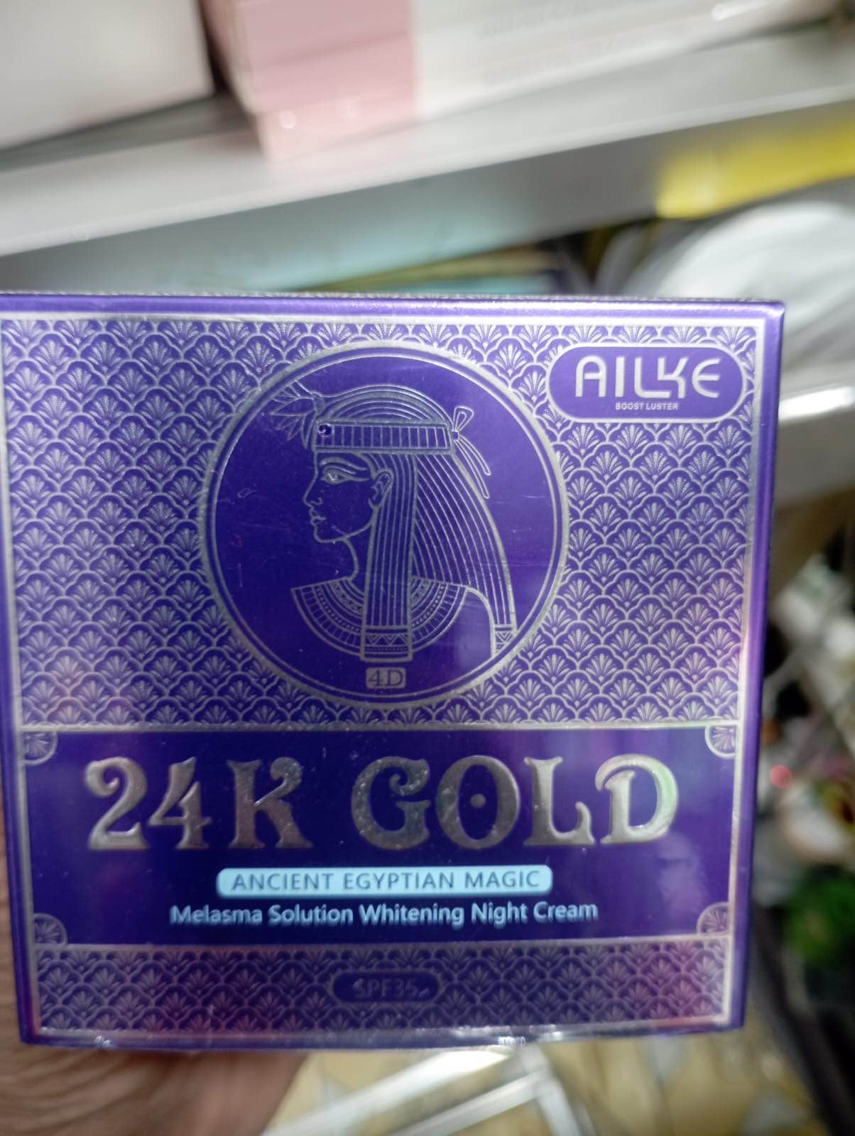 Picture of AILKE 24K Super Whitening Cream Ancient Egyptian Magic Melasma Solution Whitening Night Cream -35g