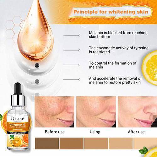 Picture of Disaar Vitamin C Face Serum/anti-aging,sunburn & Dark Spots Removal - 30ml