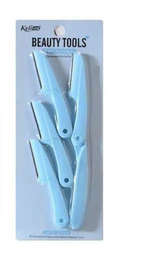 Picture of Keli Eyebrow Razors Multipurpose Exfoliating Dermaplaning Tool Face Razor and Eyebrow Shaper For Women Man With Precision Cover-Blue