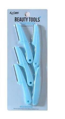 Picture of Keli Eyebrow Razors Multipurpose Exfoliating Dermaplaning Tool Face Razor and Eyebrow Shaper For Women Man With Precision Cover-Blue