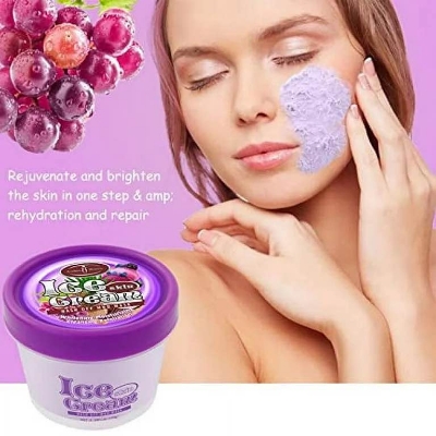 Picture of AICHUN BEAUTY Ice Cream Facial Wash Off Mud Mask Oil-Control Deep Cleaning Moisturizing Exfoliation Blackhead Skin Care 100g