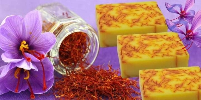 Picture of Saffron Goats Milk Soap 100 gm for Face & Body (Premium Quality)