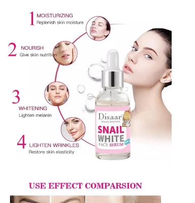 Picture of Disaar Snail White Whitening Serum - Anti-Aging & Acne Moisturizing Facial Treatment-30ml