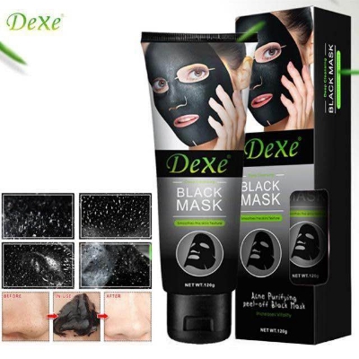 Picture of Dexe Black Head Removal Face Mask Acne Purifying Peel-Off Black Facial Mask Deep Cleansing 120g