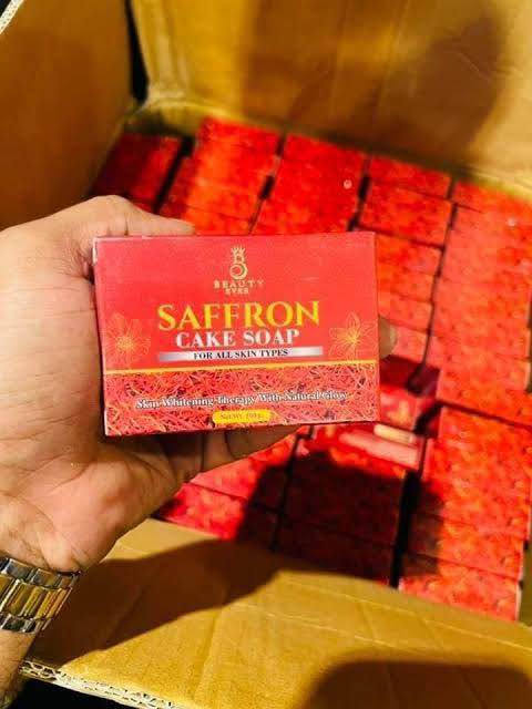 Picture of Saffron Cake Soap Thailand Skin Whitening Therapy With Natural Glow 100g
