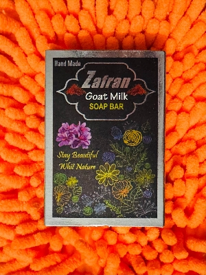 Picture of Hand Made Zafran Goat Milk Soap Bar-100gm