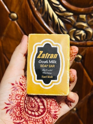 Picture of Hand Made Zafran Goat Milk Soap Bar-100gm