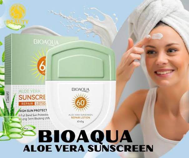 Picture of BIOAQUA Aloe Vera Sunscreen Repair Lotion SPF 60+ PA+++-40gm