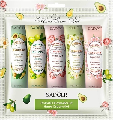 Picture of Sadoer Hand Cream Gift Set 5pack, Mini Hand Care Cream Travel Size for Men and Women