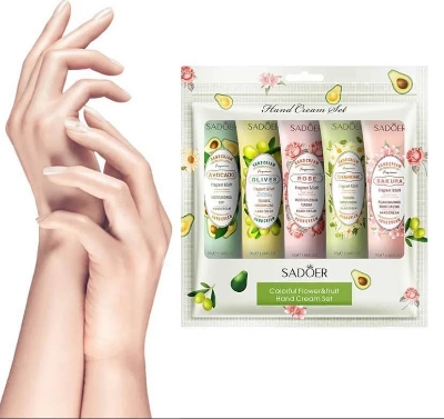 Picture of Sadoer Hand Cream Gift Set 5pack, Mini Hand Care Cream Travel Size for Men and Women