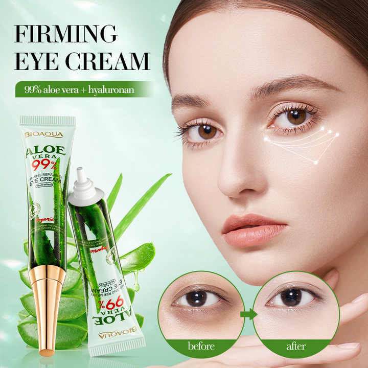 Picture of Bioaqua Tightening and Moisturizing Eye Cream Aloe Vera Moisturizing and Rejuvenating Eye Cream-20gm