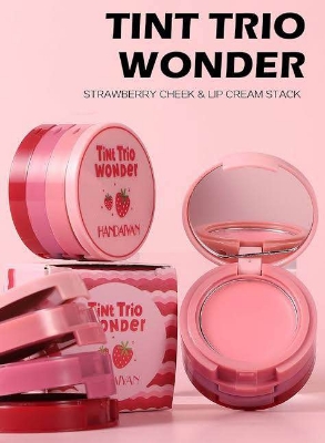 Picture of Handaiyan 3 in 1 Eye Shadow Face Blusher Lip Mud Natural Matte Multi-color Cheek Tint Smooth Contouring Makeup