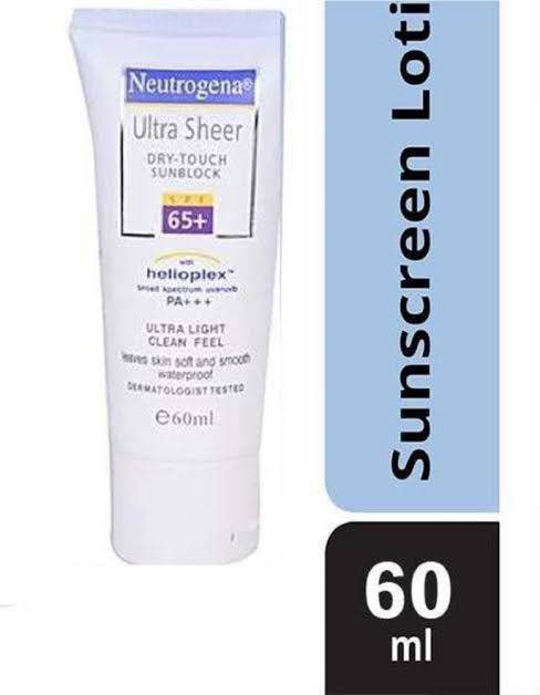 Picture of Neutrogena Ultra Sheer Dry-Touch Sunblock SPF-65+ (India) -  60ml