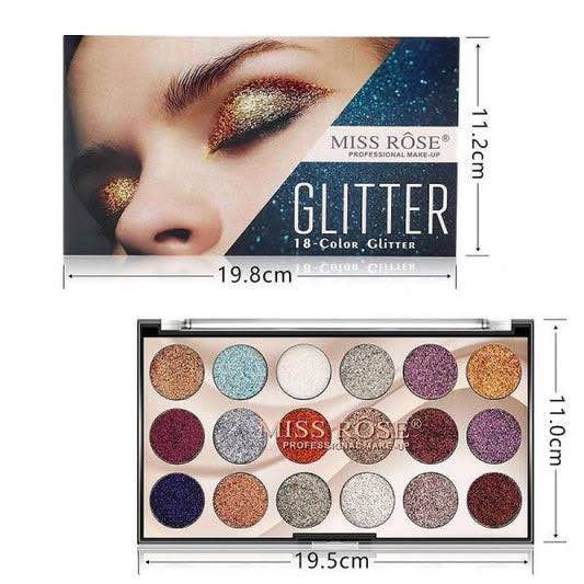 Picture of Miss Rose 18 color Mini Glitter Eye palette