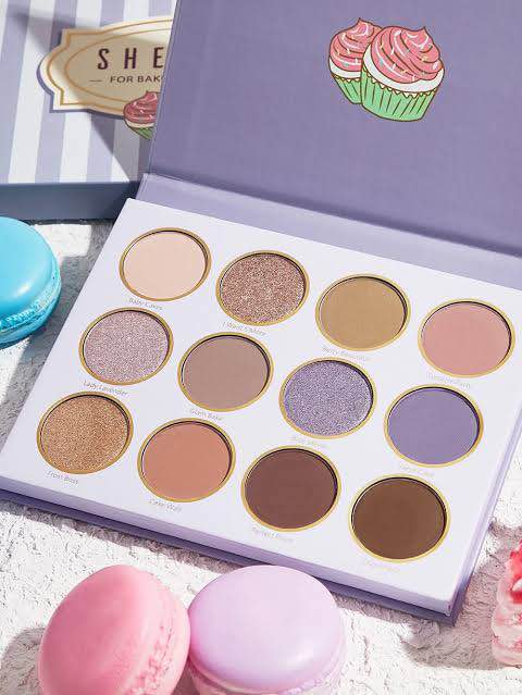Picture of SHEGLAM Bake's Sake Palette - Eyeshadow Palette Palette 12-Clolor Shimmer Matte Eyeshadow Palette Warm Brown Smoky Eyes Long Lasting Ultra Pigmented Soft Smooth Blendable Eyeshadow