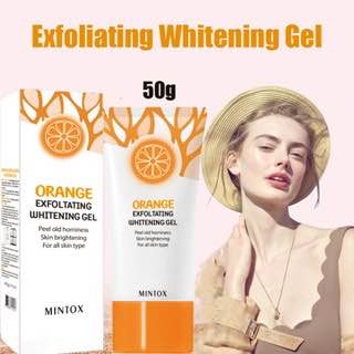 Picture of MINTOX Orange Exfoliating Whitening Gel Body Scrub Facial Exfoliating Gel Moisturizing Whitening Cleaner Cream 50g