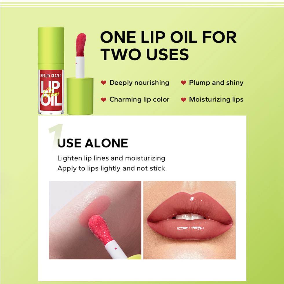 Picture of BEAUTY GLAZED -BRIGHT LUSTROUS LIP OIL MOISTURIZING SHINE PLUMPING.4G-103# Sweet
