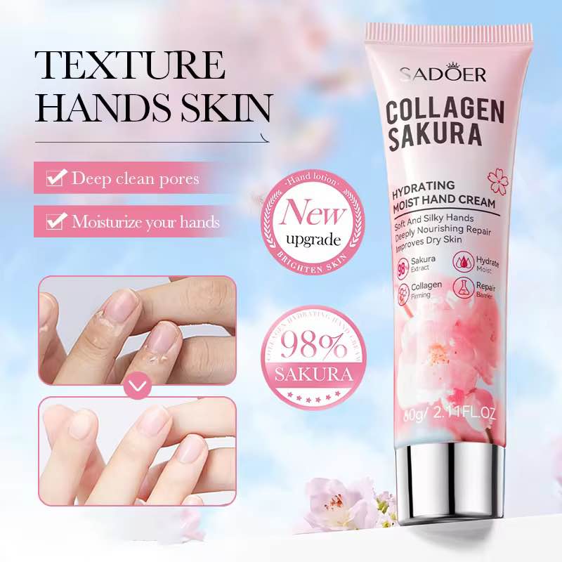 Picture of SADOER Sakura Collagen Moisturizing and Moisturizing Hand Cream 60g