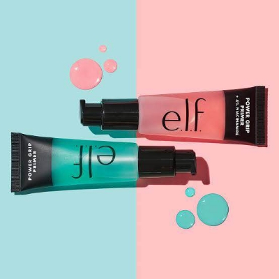 Picture of e.l.f. Power Grip Primer + 4% Niacinamide, Gel-Based & Hydrating Face Primer, Evens Skin & Brightens, Grips Makeup, Vegan & Cruelty-Free, 0.811 Fl Oz , Pink