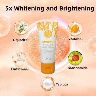 Picture of Paqiman Orange Exfoliating Whitening Gel Orange Exfoliating Gel Scrub Face Whitening Whitening Lazy Cream For Face