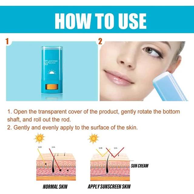 Picture of Jaysuing Sunscreen cream Stick SPF 50+ UV Protective Anti Oxidant sun block Isolation cream Lightweight -20gm