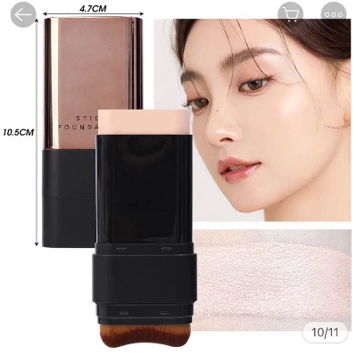 Picture of Kakashow Beauty Water Light Foundation Stick Moisturizing Concealer Face Acne Dark Circles Flawless Eraser Foundation Stick-#01