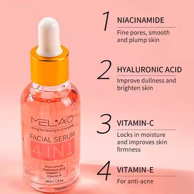 Picture of Melao Anti Aging Whitening Face Care 4 in 1 Vitamin C Skin Care Serum-30ml