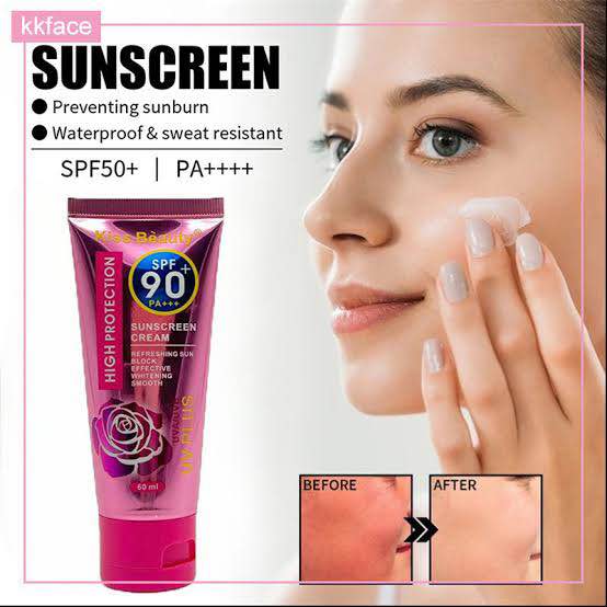 Picture of Kiss Beauty SPF90+++ Sunscreen Cream High Protection UV PLUS 60ml