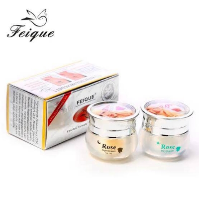 Picture of FEIQUE 2pcs Rose Cream Set Purifying Nutrient Anti-Freckle Anti-Wrinkle Nourishing Renewing Moisturize Day&Night Cream