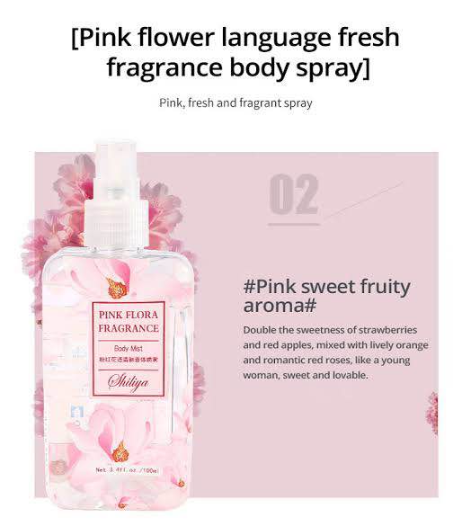 Picture of Sweet Night Perfume Floral Fragrance Body Mist Perfume 100 ML - Pink Flora