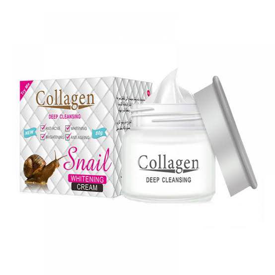 Picture of Snail Cream With Collagen Regenerating & Firming Cream Facial Moisturizing Snail Mucin Extract, Wrinkle Care, Blemish Care and Firming 80ml