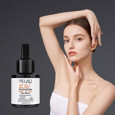 Picture of MELAO 5% Niacinamide Serum, Skin Treatment, Pore Minimizer, With Hyaluronic Acid, Vitamin E Hydrating Face Serum